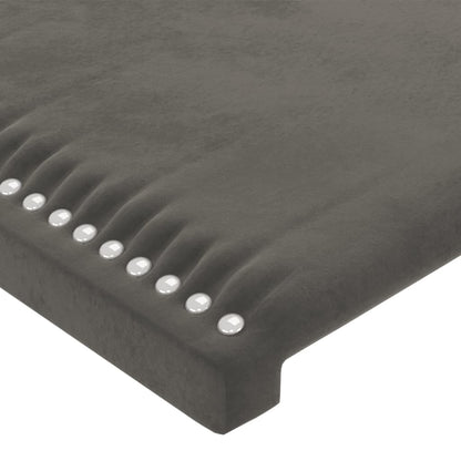Kopfteile 2 Stk. Dunkelgrau 100x5x78/88 cm Samt - Pazzar.ch