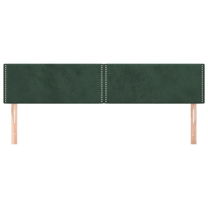 Kopfteile 2 Stk. Dunkelgrün 100x5x78/88 cm Samt - Pazzar.ch