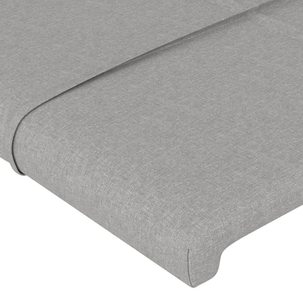Kopfteil Hellgrau 80x5x78/88 cm Stoff - Pazzar.ch