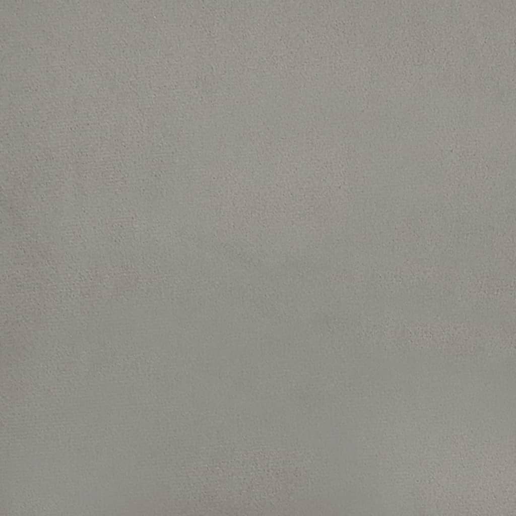 Kopfteil Hellgrau 80x5x78/88 cm Samt