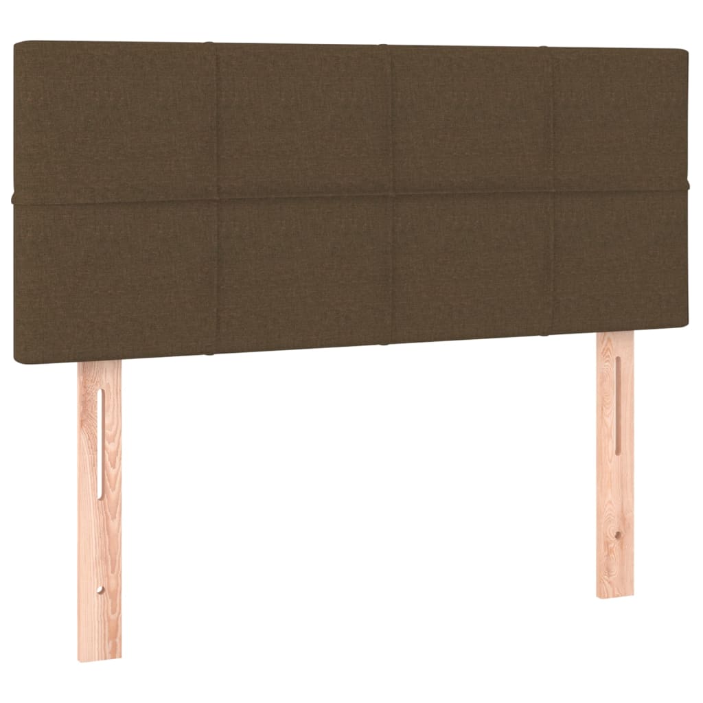 Kopfteil Dunkelbraun 100x5x78/88 cm Stoff