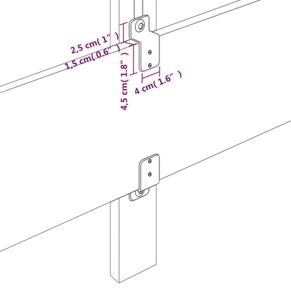 Kopfteil Dunkelbraun 100x5x78/88 cm Stoff - Pazzar.ch