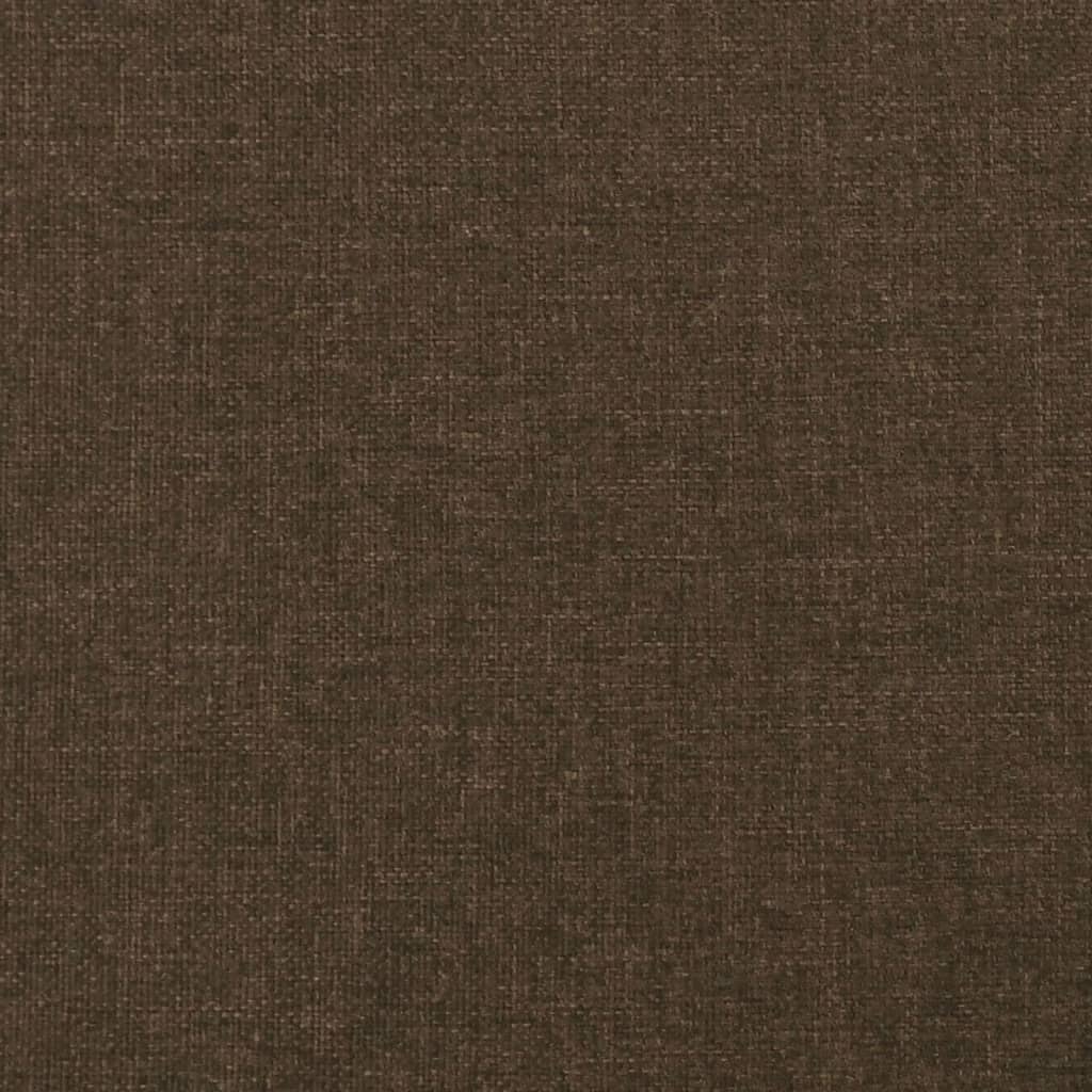 Kopfteil Dunkelbraun 100x5x78/88 cm Stoff