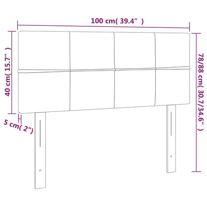 Kopfteil Dunkelbraun 100x5x78/88 cm Stoff - Pazzar.ch
