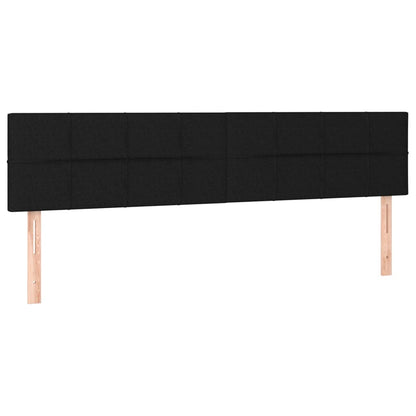 Kopfteile 2 Stk. Schwarz 100x5x78/88 cm Stoff - Pazzar.ch