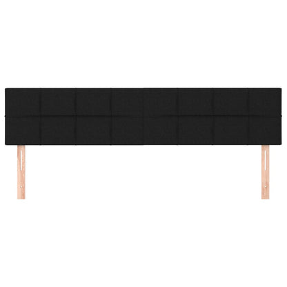 Kopfteile 2 Stk. Schwarz 100x5x78/88 cm Stoff - Pazzar.ch
