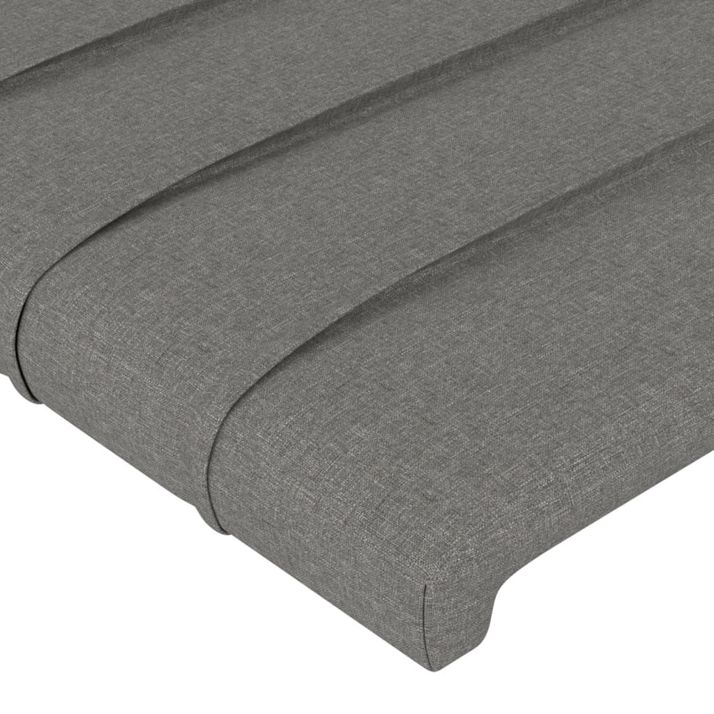 Kopfteil Dunkelgrau 80x5x78/88 cm Stoff - Pazzar.ch