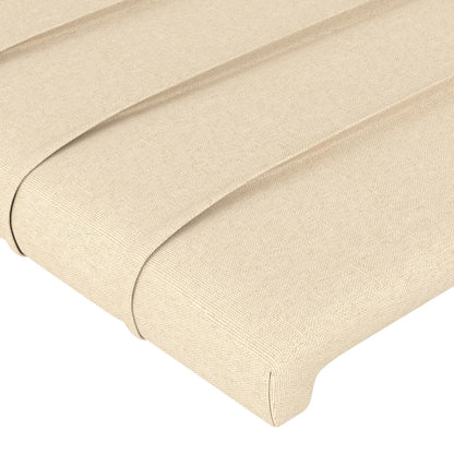 Kopfteil Creme 80x5x78/88 cm Stoff - Pazzar.ch