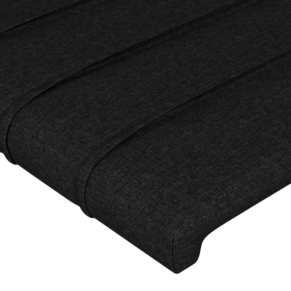 Kopfteil Schwarz 100x5x78/88 cm Stoff - Pazzar.ch