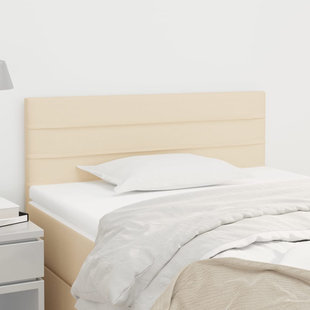 Kopfteil Creme 100x5x78/88 cm Stoff - Pazzar.ch