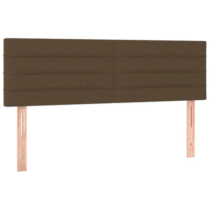 Kopfteile 2 Stk. Dunkelbraun 72x5x78/88 cm Stoff - Pazzar.ch