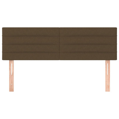 Kopfteile 2 Stk. Dunkelbraun 72x5x78/88 cm Stoff - Pazzar.ch