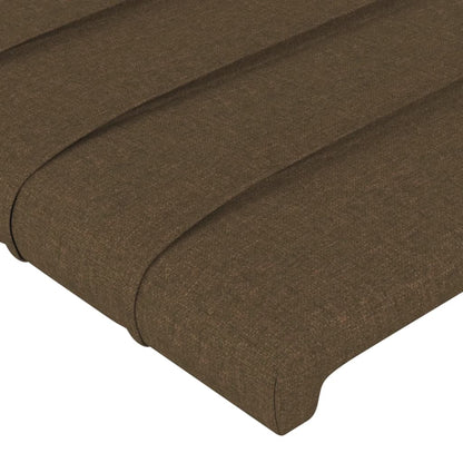 Kopfteile 2 Stk. Dunkelbraun 72x5x78/88 cm Stoff - Pazzar.ch