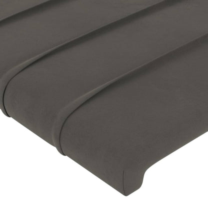 Kopfteile 2 Stk. Dunkelgrau 80x5x78/88 cm Samt - Pazzar.ch
