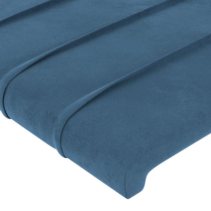 Kopfteile 2 Stk. Dunkelblau 100x5x78/88 cm Samt - Pazzar.ch