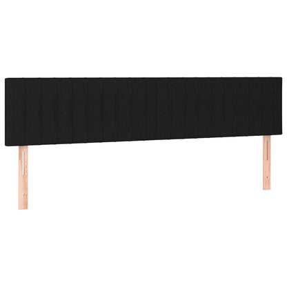 Kopfteile 2 Stk. Schwarz 100x5x78/88 cm Stoff - Pazzar.ch
