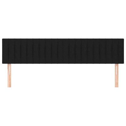 Kopfteile 2 Stk. Schwarz 100x5x78/88 cm Stoff - Pazzar.ch