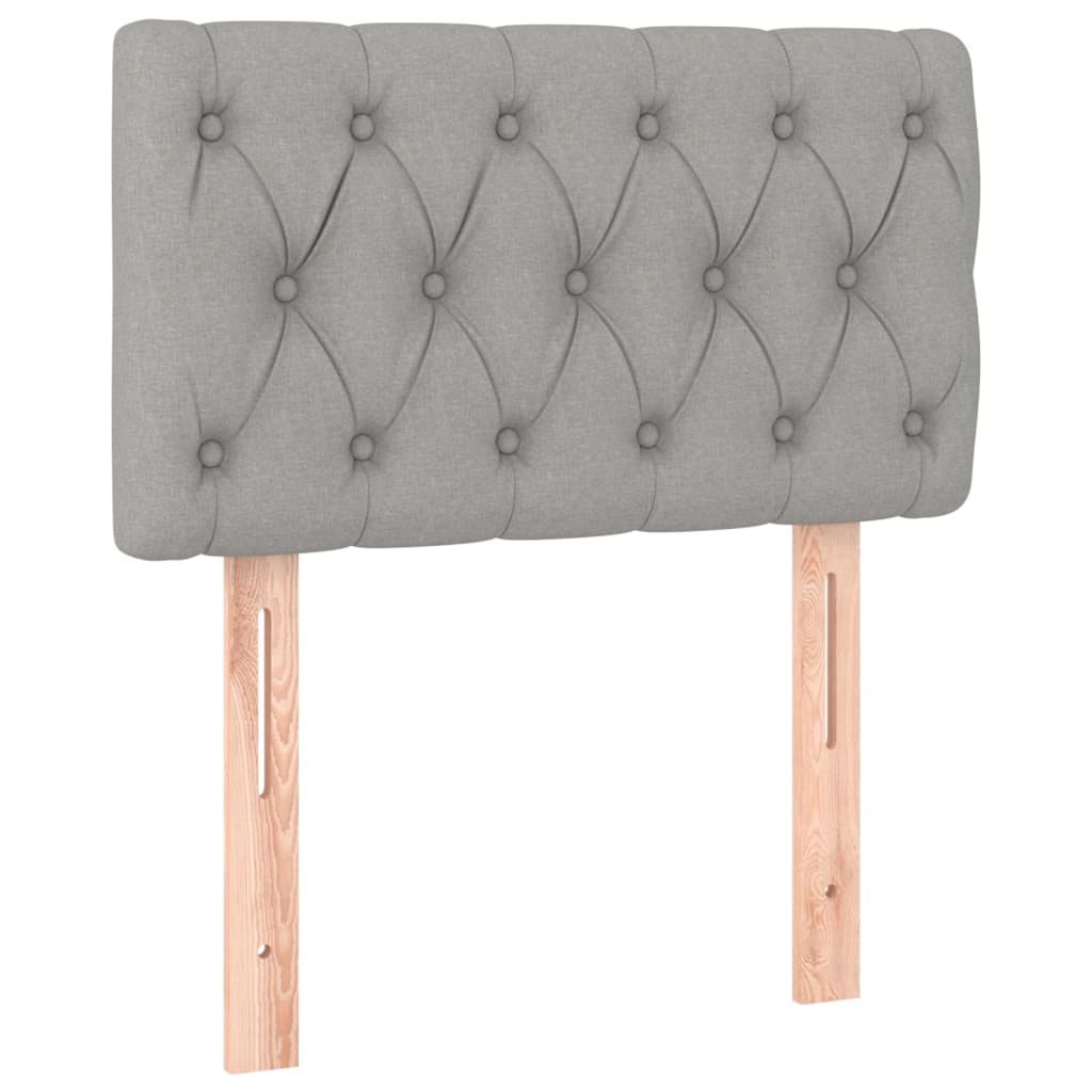 Kopfteil Hellgrau 80x7x78/88 cm Stoff - Pazzar.ch