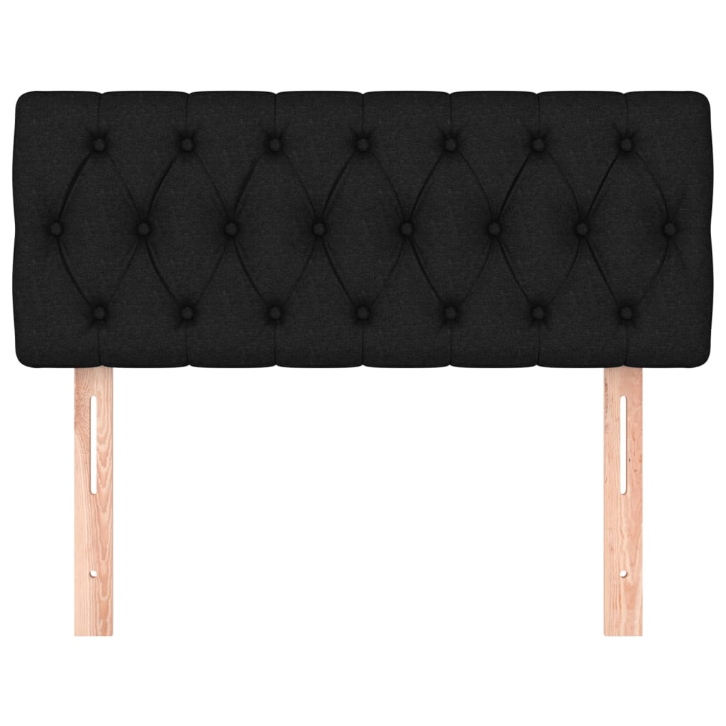 Kopfteil Schwarz 90x7x78/88 cm Stoff