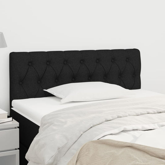 Kopfteil Schwarz 90x7x78/88 cm Stoff - Pazzar.ch
