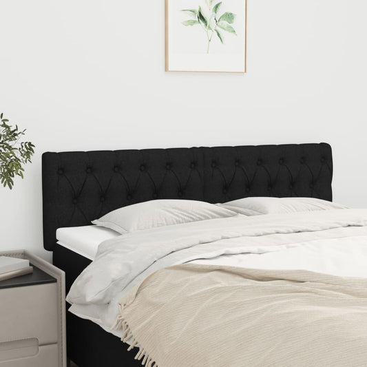 Kopfteile 2 Stk. Schwarz 80x7x78/88 cm Stoff - Pazzar.ch