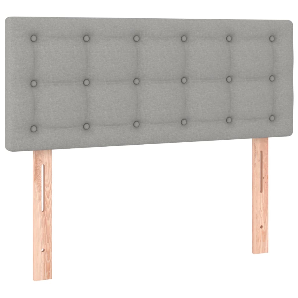 Kopfteil Hellgrau 80x5x78/88 cm Stoff - Pazzar.ch