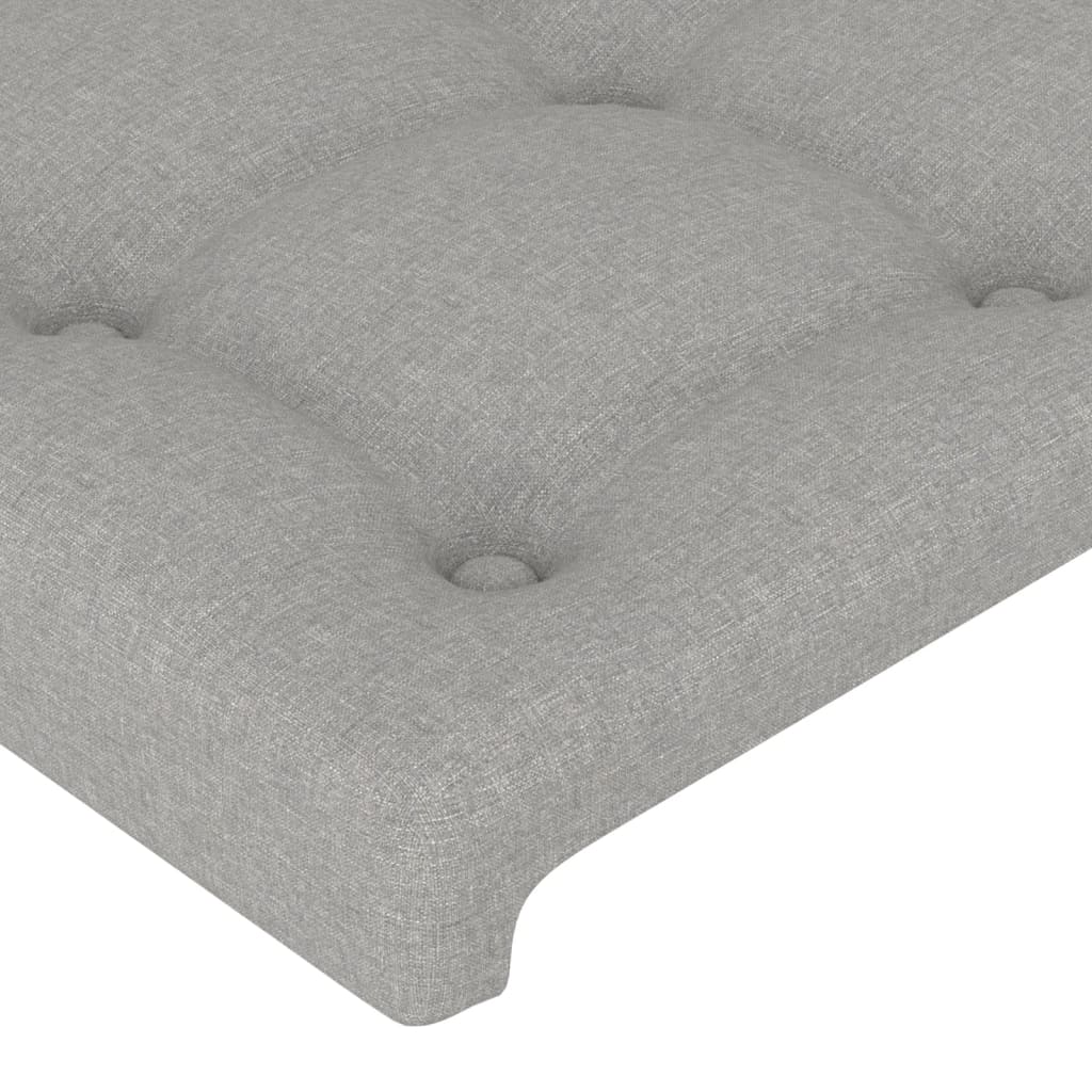 Kopfteil Hellgrau 80x5x78/88 cm Stoff - Pazzar.ch