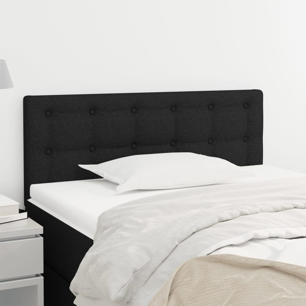 Kopfteil Schwarz 80x5x78/88 cm Stoff - Pazzar.ch