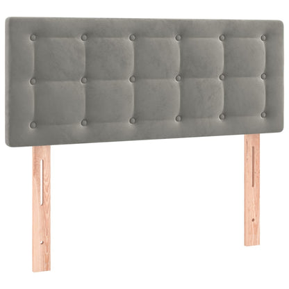 Kopfteil Hellgrau 80x5x78/88 cm Samt - Pazzar.ch