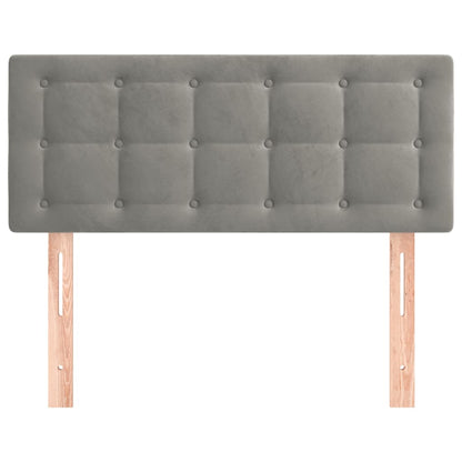 Kopfteil Hellgrau 80x5x78/88 cm Samt - Pazzar.ch