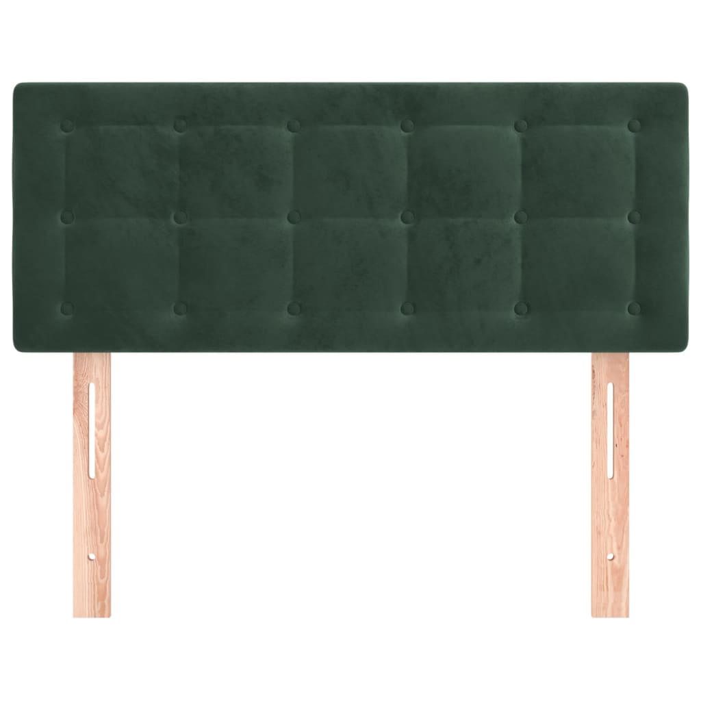 Kopfteil Dunkelgrün 80x5x78/88 cm Samt - Pazzar.ch