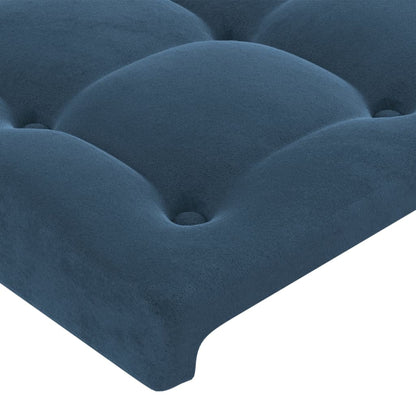 Kopfteil Dunkelblau 80x5x78/88 cm Samt - Pazzar.ch