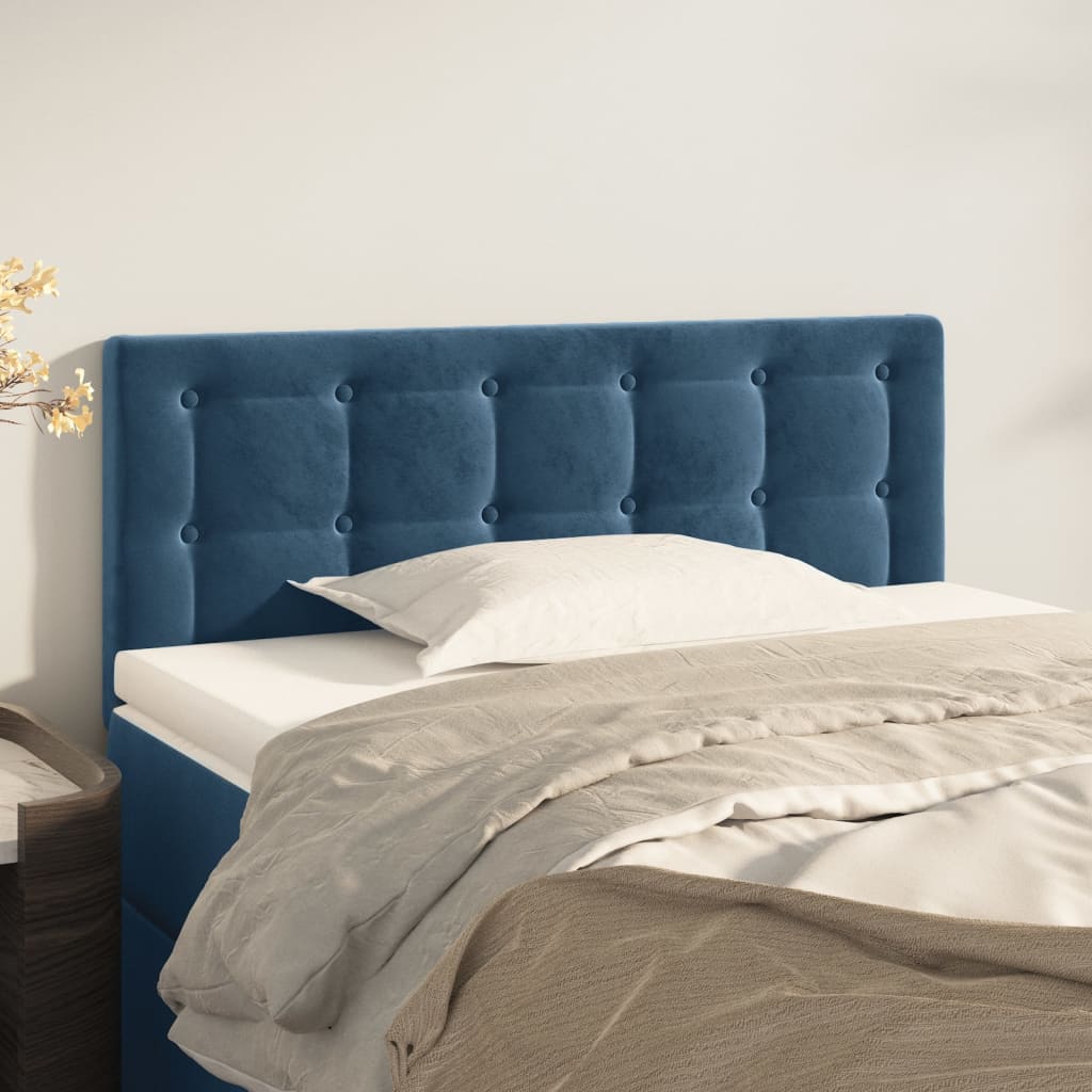 Kopfteil Dunkelblau 80x5x78/88 cm Samt - Pazzar.ch