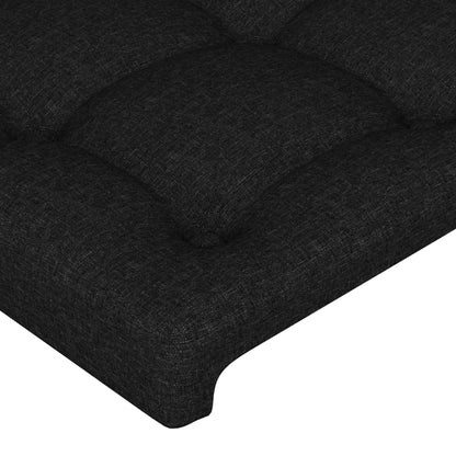 Kopfteil Schwarz 100x5x78/88 cm Stoff - Pazzar.ch