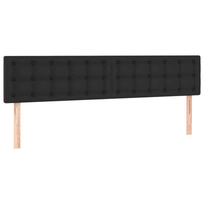 Kopfteile 2 Stk. Schwarz 100x5x78/88 cm Kunstleder - Pazzar.ch