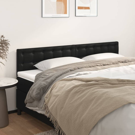 Kopfteile 2 Stk. Schwarz 100x5x78/88 cm Kunstleder - Pazzar.ch