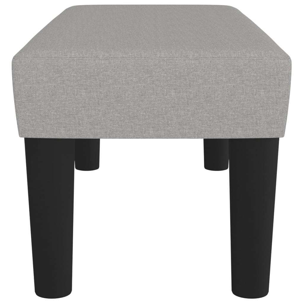 Sitzbank Hellgrau 70x30x30 cm Stoff - Pazzar.ch