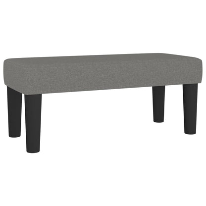 Sitzbank Dunkelgrau 70x30x30 cm Stoff - Pazzar.ch