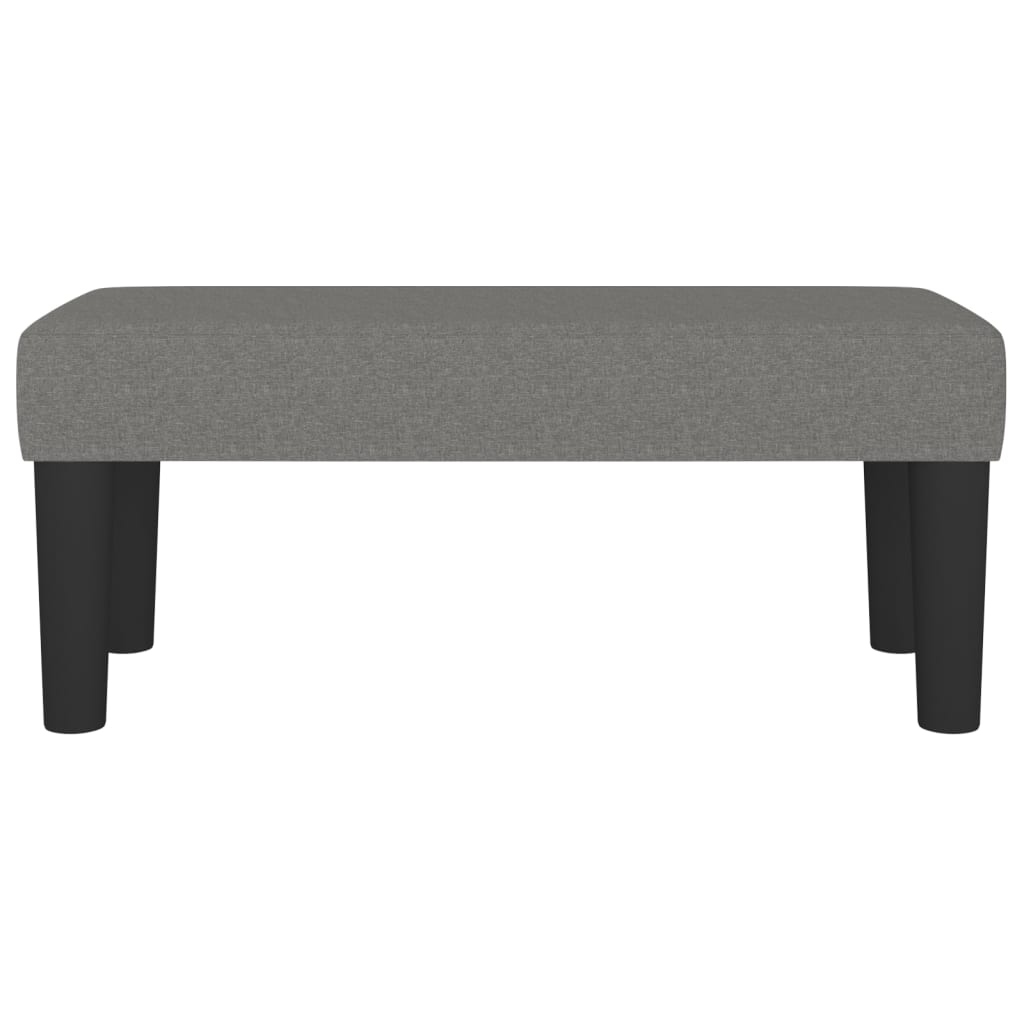 Sitzbank Dunkelgrau 70x30x30 cm Stoff - Pazzar.ch