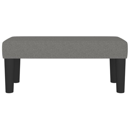 Sitzbank Dunkelgrau 70x30x30 cm Stoff - Pazzar.ch