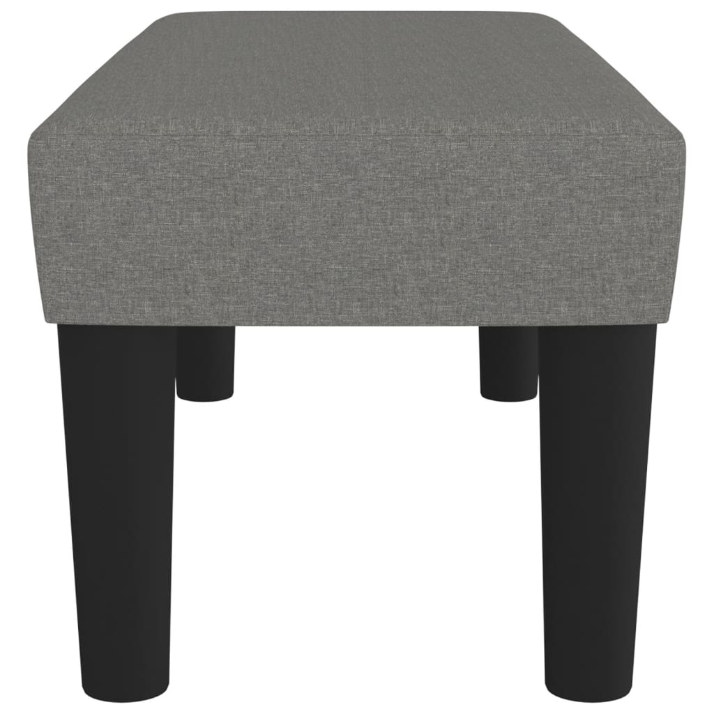 Sitzbank Dunkelgrau 70x30x30 cm Stoff - Pazzar.ch