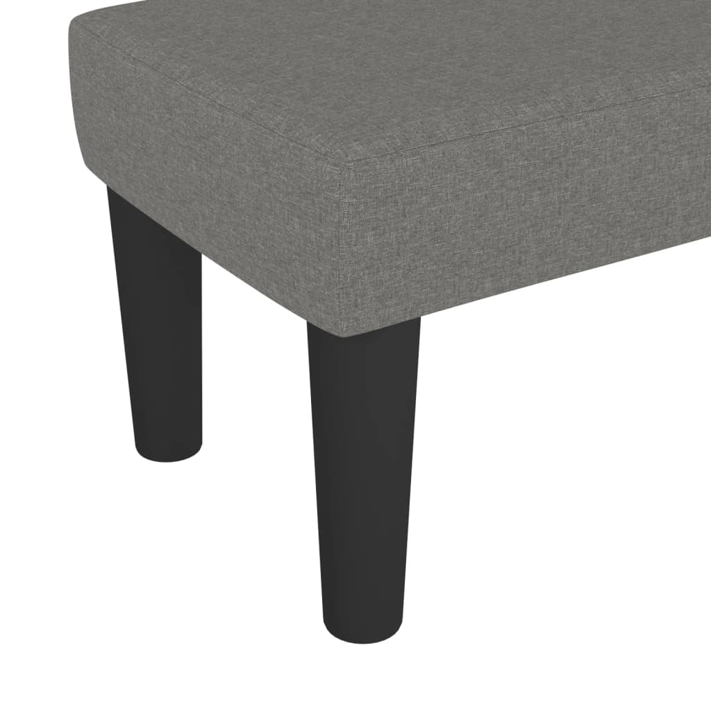 Sitzbank Dunkelgrau 70x30x30 cm Stoff - Pazzar.ch