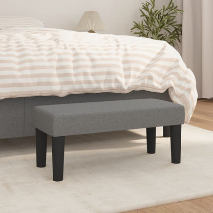 Sitzbank Dunkelgrau 70x30x30 cm Stoff - Pazzar.ch