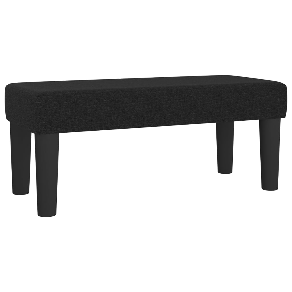 Sitzbank Schwarz 70x30x30 cm Stoff - Pazzar.ch
