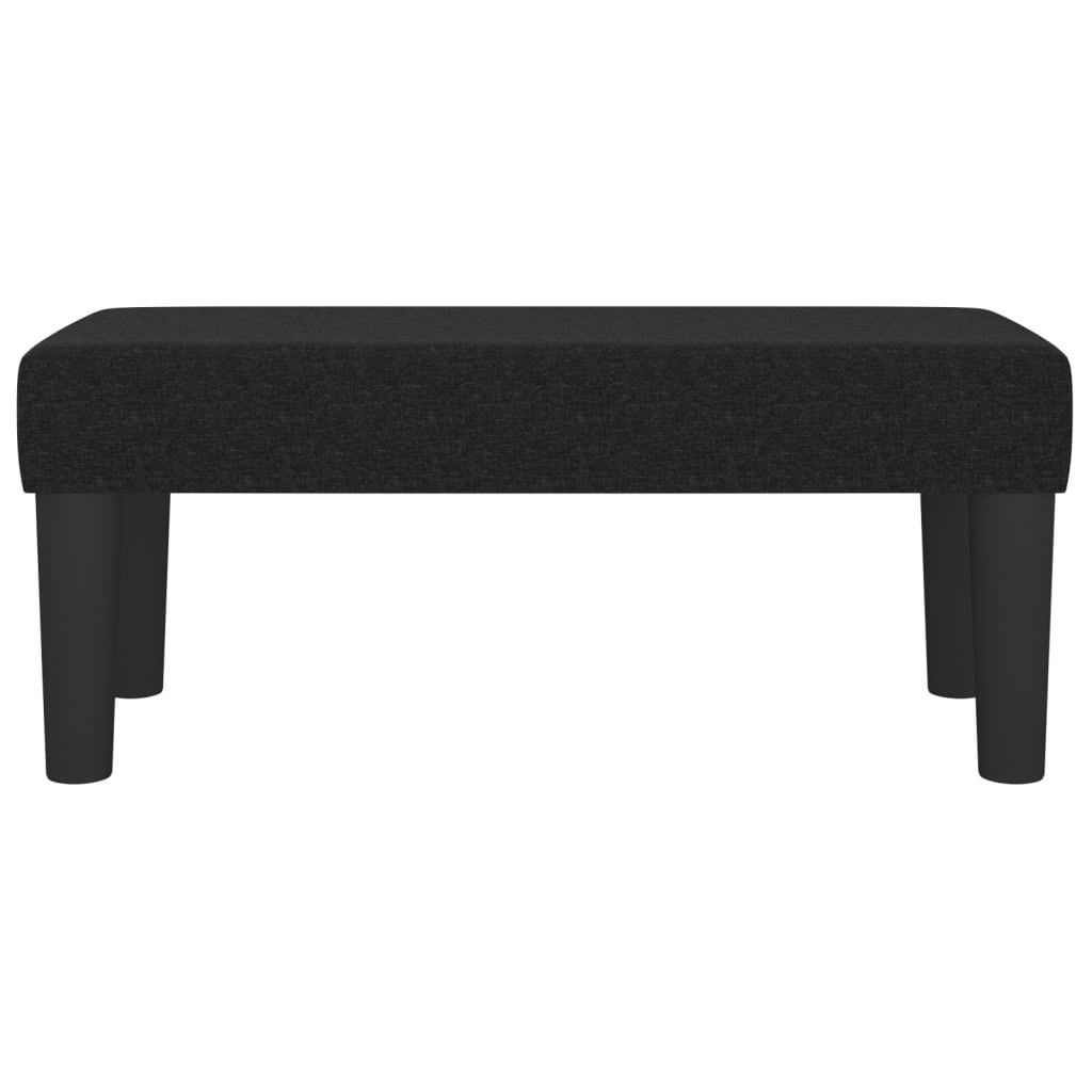 Sitzbank Schwarz 70x30x30 cm Stoff - Pazzar.ch