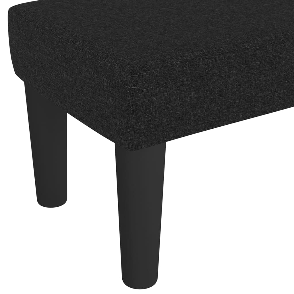 Sitzbank Schwarz 70x30x30 cm Stoff - Pazzar.ch