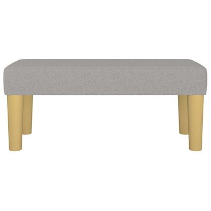 Sitzbank Hellgrau 70x30x30 cm Stoff - Pazzar.ch