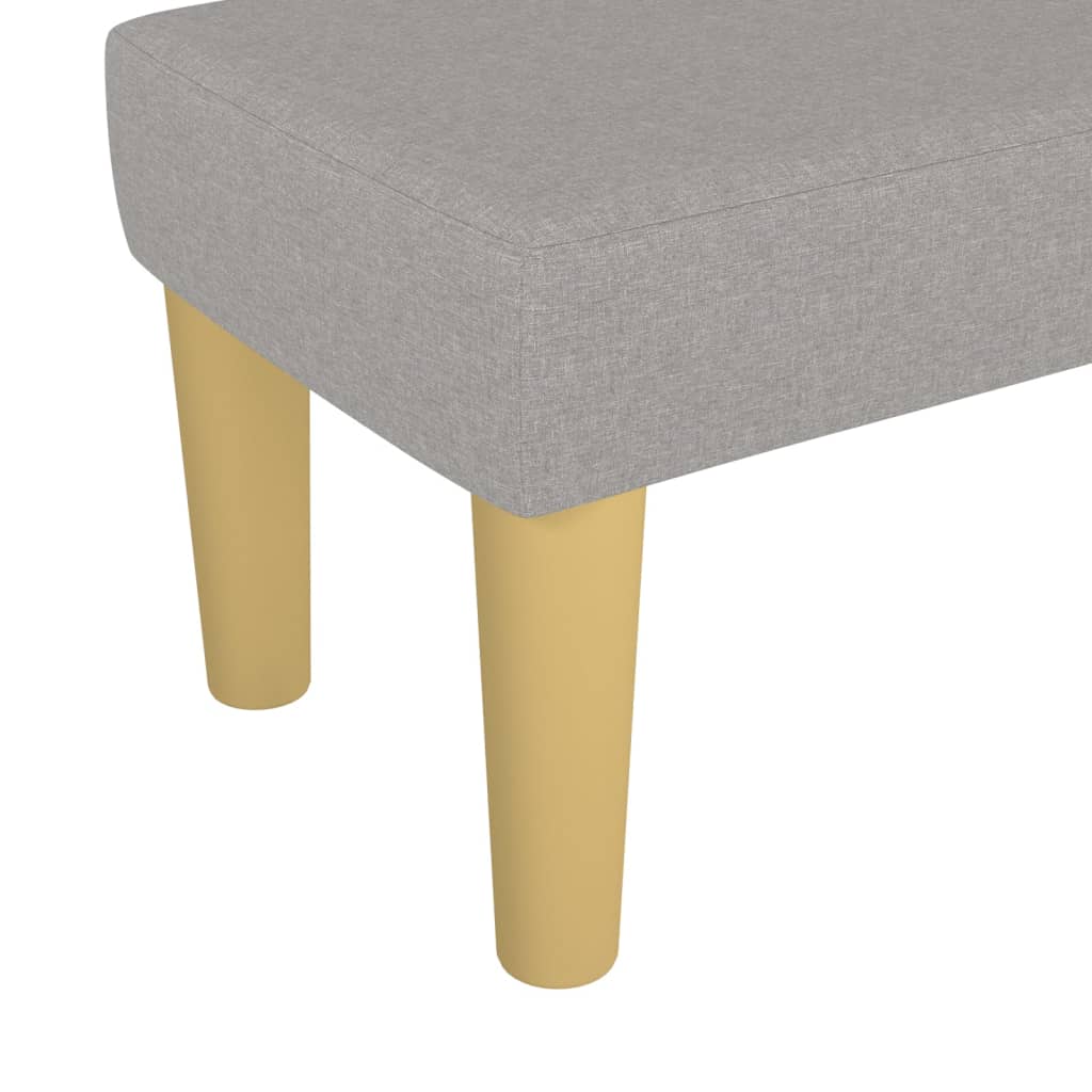 Sitzbank Hellgrau 70x30x30 cm Stoff - Pazzar.ch