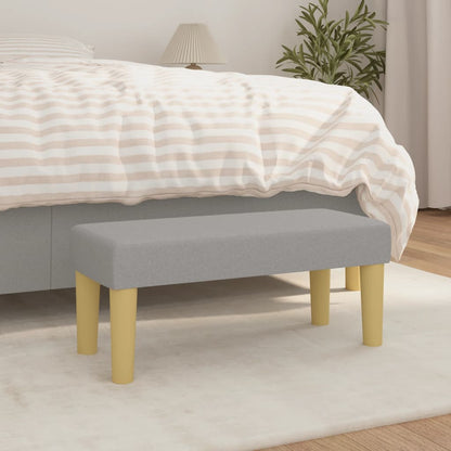 Sitzbank Hellgrau 70x30x30 cm Stoff - Pazzar.ch