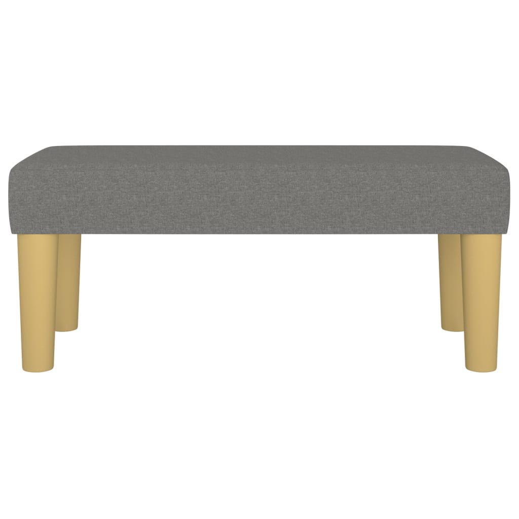 Sitzbank Dunkelgrau 70x30x30 cm Stoff - Pazzar.ch